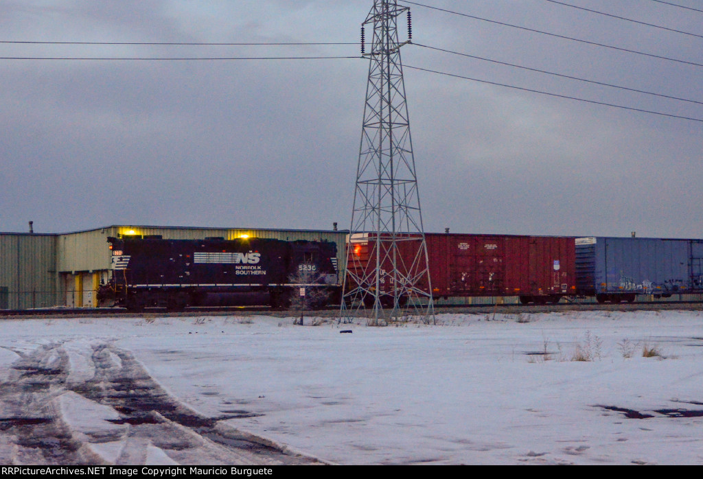 NS GP38-2 Locomotive in the yard